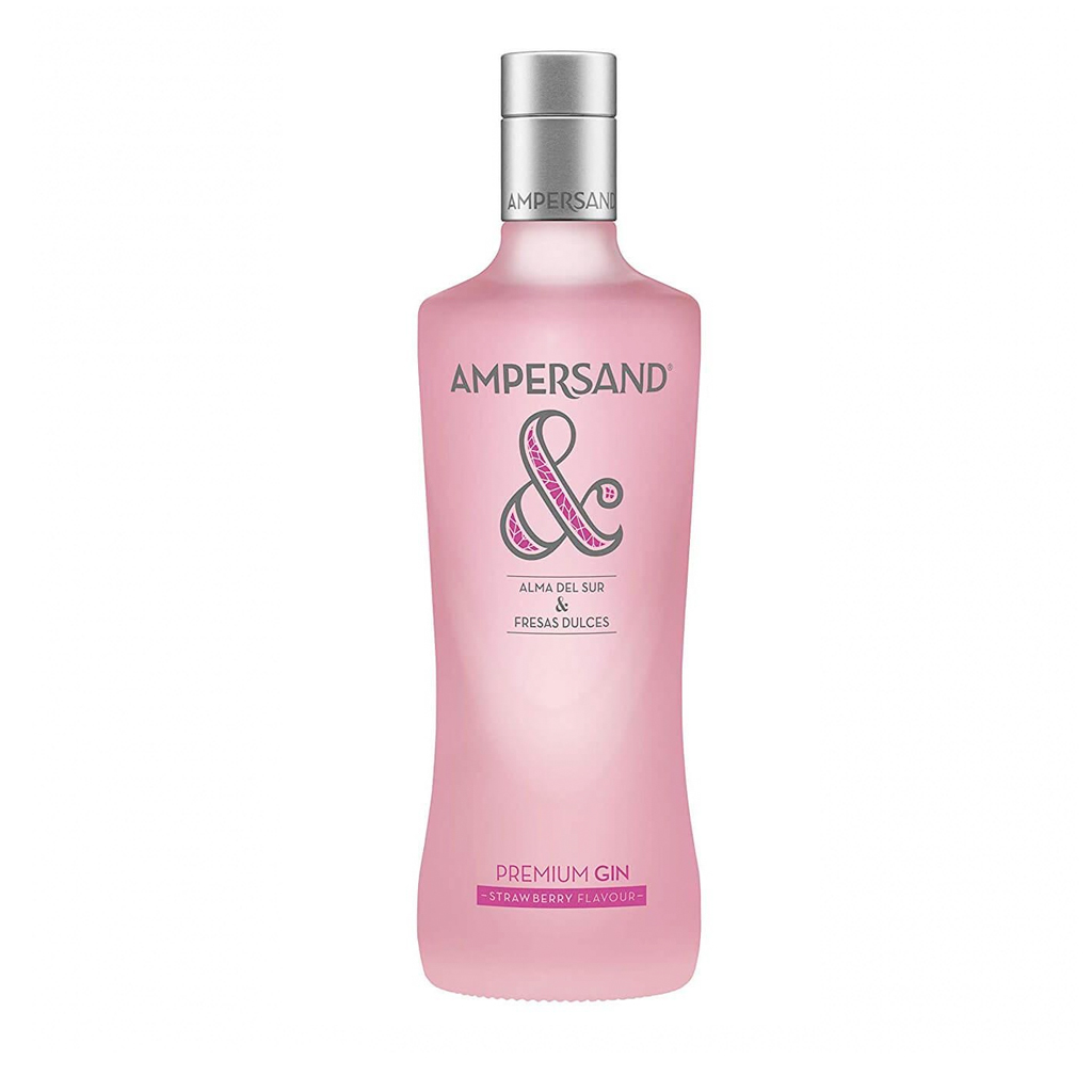 botella de ginebra Ampersand de fresa