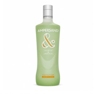botella de ginebra de melón ampersand
